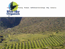 Tablet Screenshot of blueskyorganics.co.za